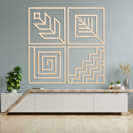 O pictură murală din patru piese care îți va umple perfect spațiul O pictură murală din patru piese care îți va umple perfect spațiul