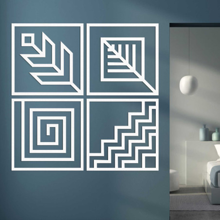 O pictură murală din patru piese care îți va umple perfect spațiul O pictură murală din patru piese care îți va umple perfect spațiul