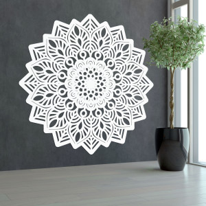 Decorațiune de perete din lemn în formă de mandala soarelui - IGNEUS