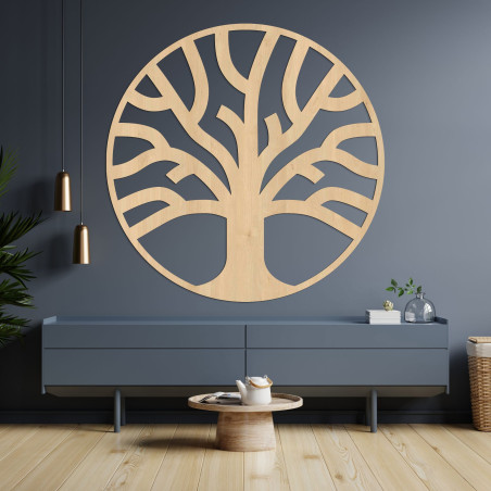 Decor de perete din lemn fin copac al vieții - ORIGO
