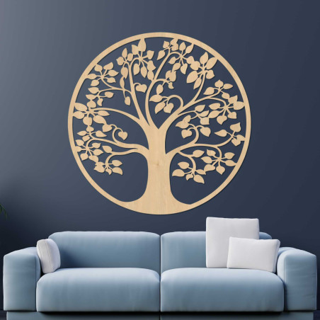 Copac de viață din lemn pe perete - DROTO