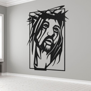 Pictură murală pe lemn Iisus Hristos - FAITHO