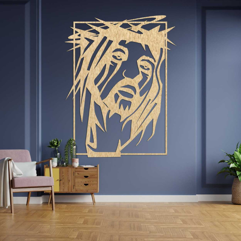 Decor din lemn Iisus Hristos - FEIGHTO