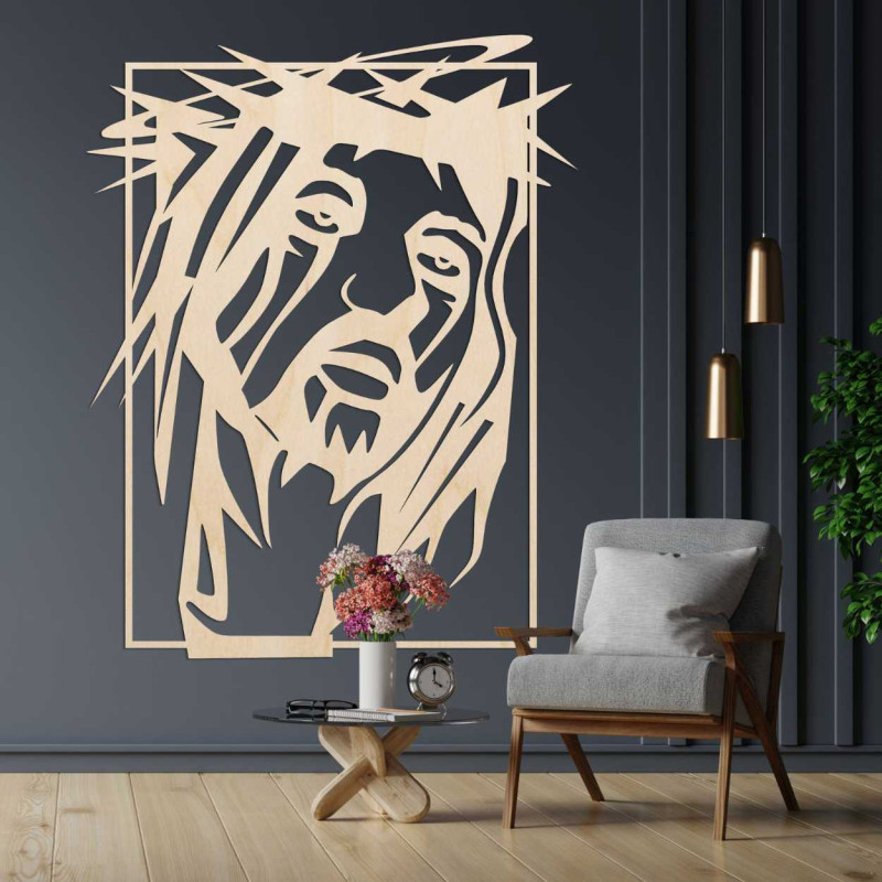Decor din lemn Iisus Hristos - FEIGHTO