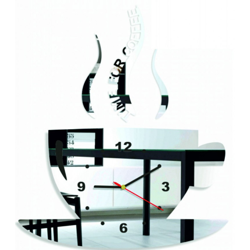 Ceas de perete modern din plexiglas. Ceas de perete la modă, cadou. Ceas X-momo. PMMA