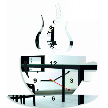 Ceas de perete modern realizat din plexiglas. Ceas de perete trendy ca cadou. Ceas X-momo. PMMA