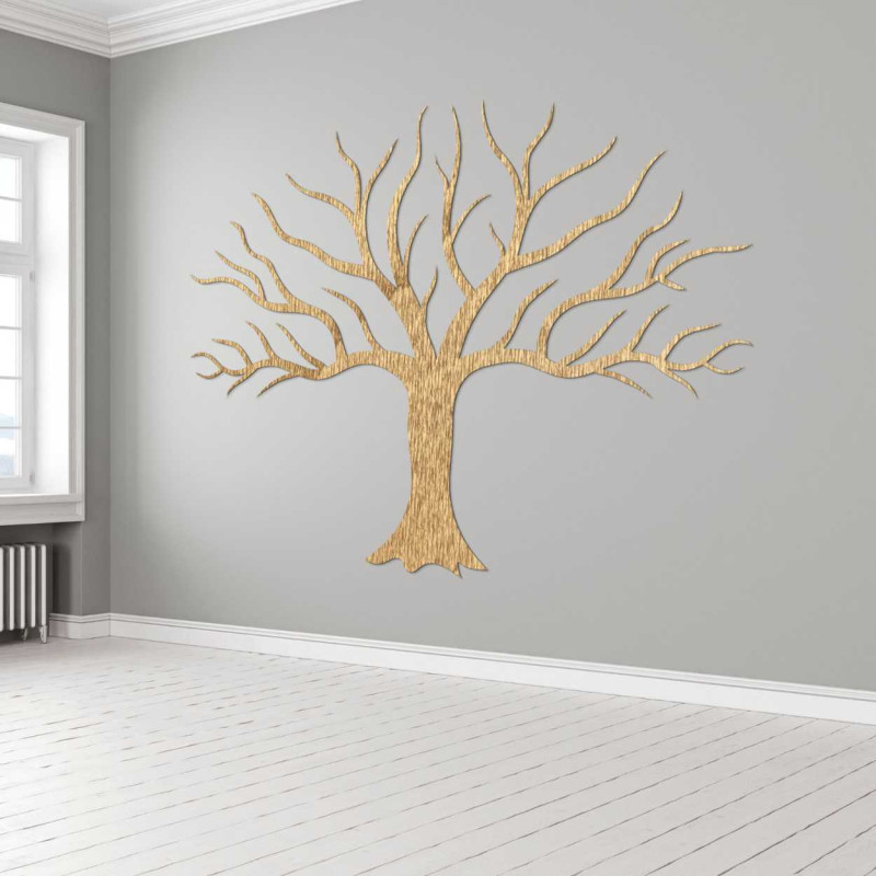 Copacul Vieții, minimalist din lemn, va oferi interiorului tău un aspect natural elegant.