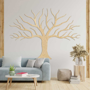 Copacul Vieții, minimalist din lemn, va oferi interiorului tău un aspect natural elegant. 2