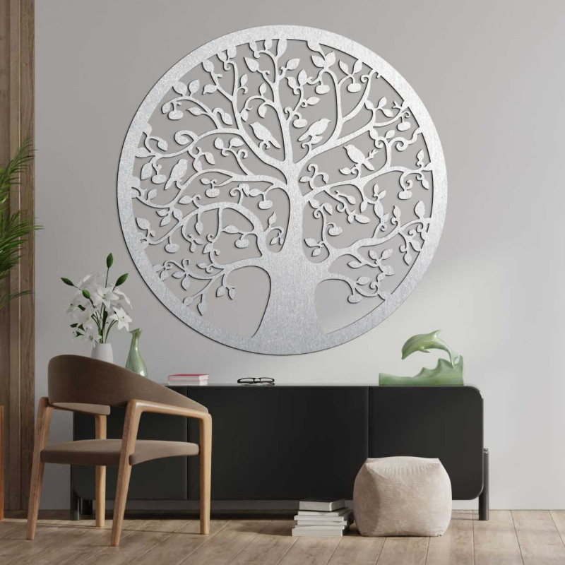 Arbore circular din lemn al vieții pe perete - ARBORVITAE