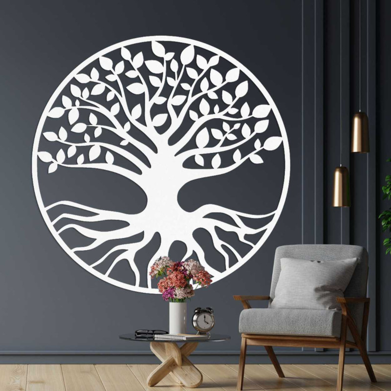 Decor de perete din lemn pentru camera de zi, birou