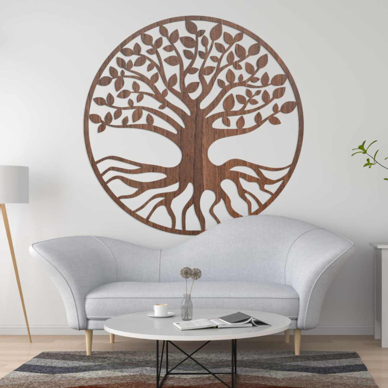 Copac al vieții decor natural de perete - YJTON