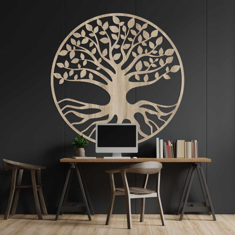 Copac al vieții decor natural de perete - YJTON