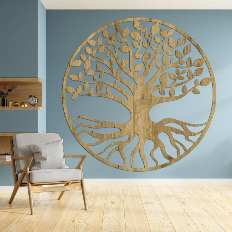 Copac al vieții decor natural de perete - YJTON