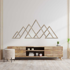 Decor minimalist cu linii negre de munte pentru un interior modern