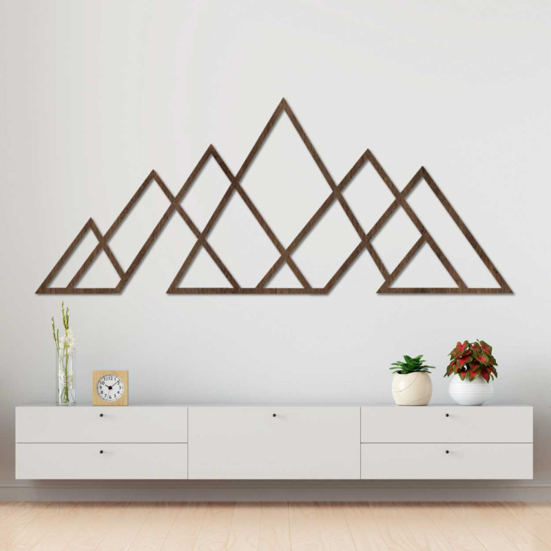 Pictura geometrică montană ca accesoriu elegant pentru perete
