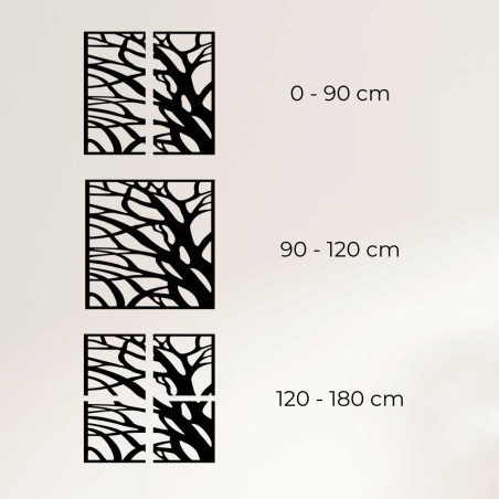 Pictură murală din lemn cu ramurile vieții - UBILE