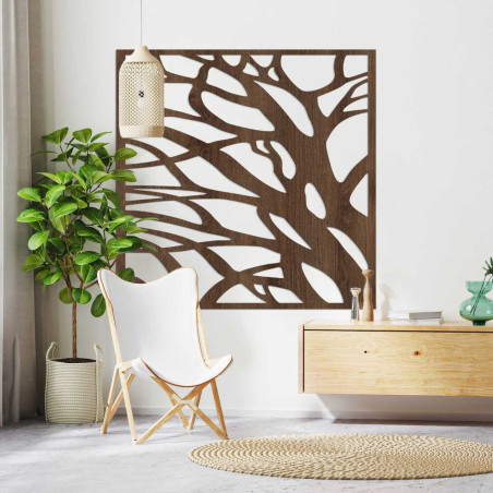 Pictură pe lemn Crengi de copac – decorațiune murală modernă din lemn | SENTOP