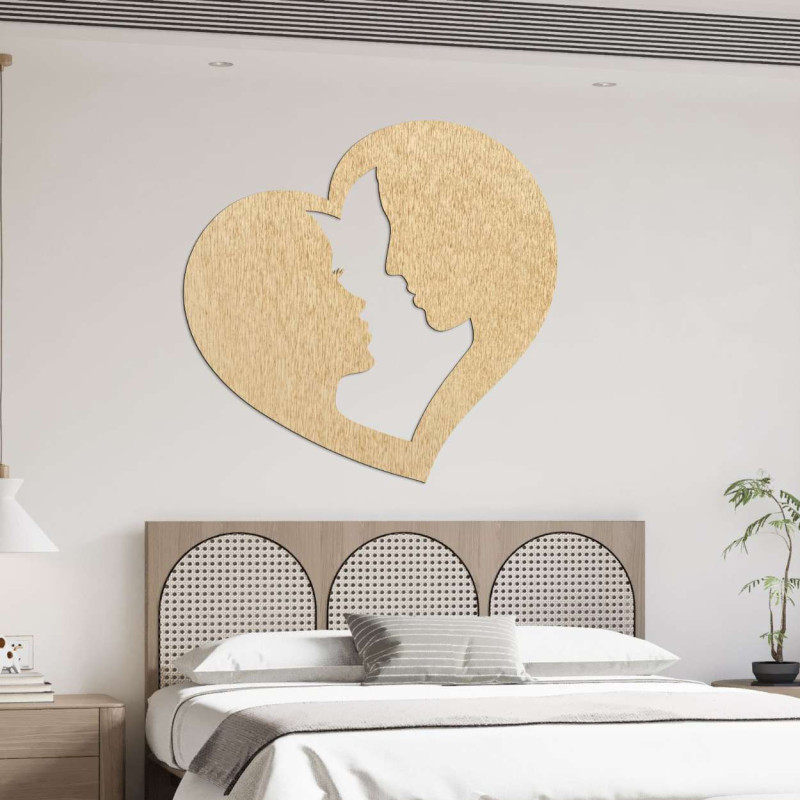pictură murală cuplu îndrăgostit în inimă