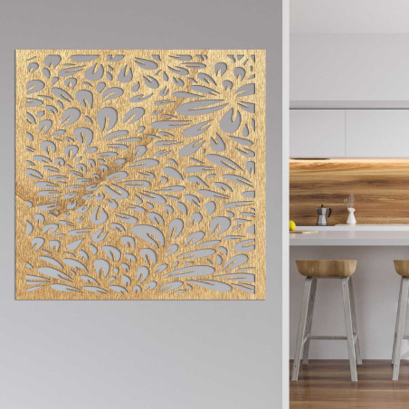 Pictură murală din lemn de calitate, cu un model natural detaliat. Pictură murală din lemn de calitate, cu un model natural detaliat.