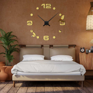 Adeziv modern pentru ceas de perete cu oglindă - DIYPAJPA