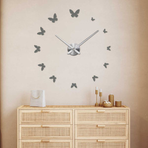 Ceas de perete adeziv, ceas de lux pe stent, ceas din plastic 2