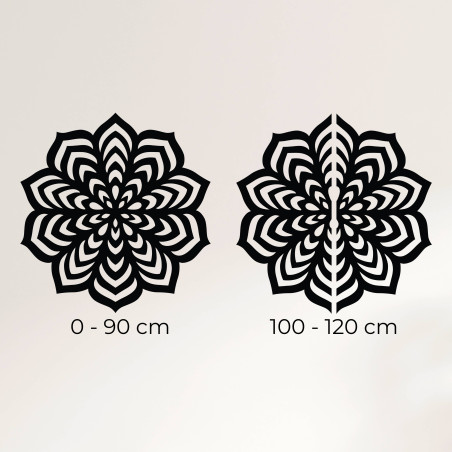 O imagine care surprinde decorațiunea de pe perete pentru o idee despre scară și impact vizual.