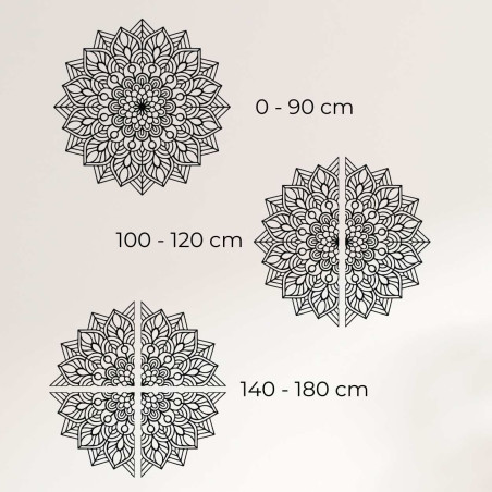 Ornament floral decorativ din lemn de design - LATIF