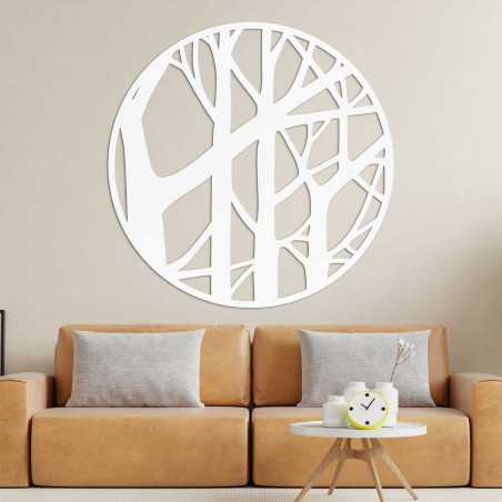 Decorațiune din lemn natural cu motiv abstract de ramură