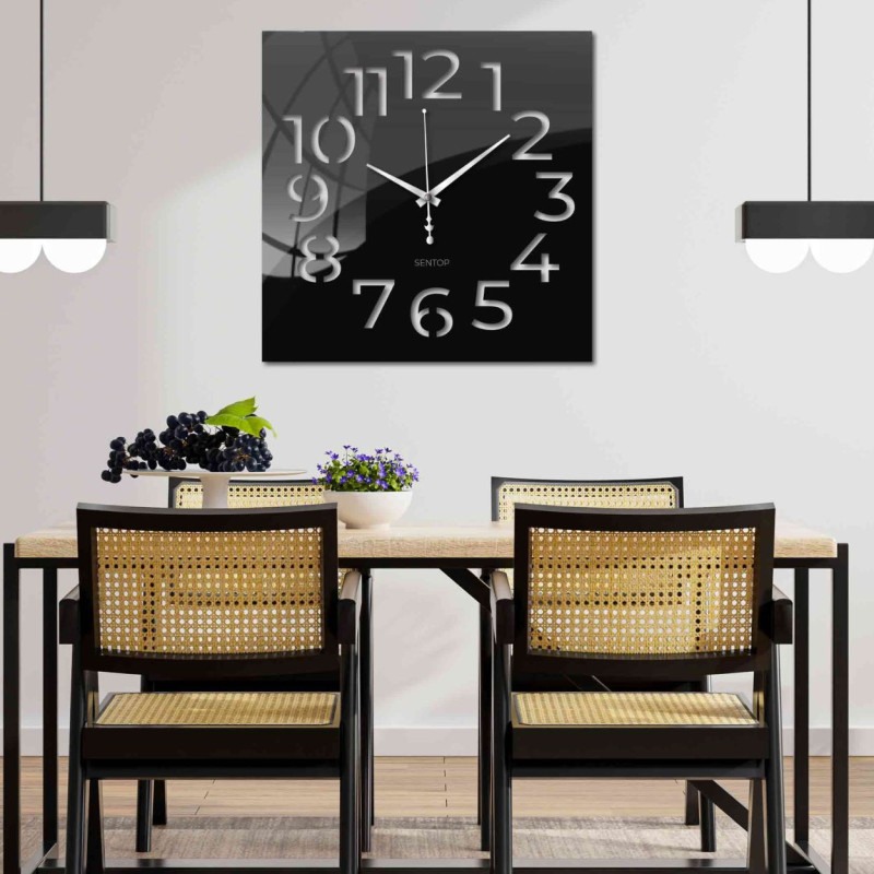 Ceas elegant din plexiglas - design modern și precizie pe perete
