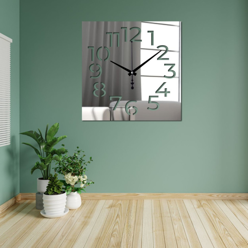Ceas elegant din plexiglas - design modern și precizie pe perete