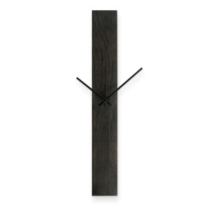 Ceas de perete elegant din lemn negru