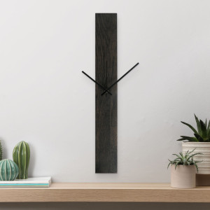 Ceas de perete elegant din lemn negru 2