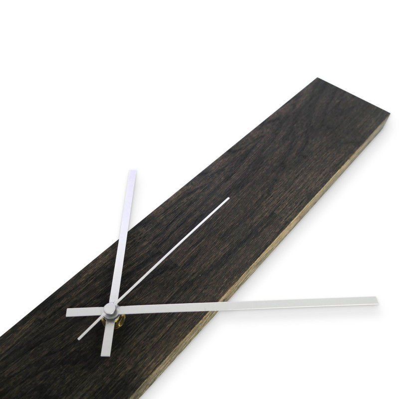 Ceas de perete TERA din lemn negru, cu design modern
