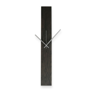 Ceas de perete TERA din lemn negru, cu design modern