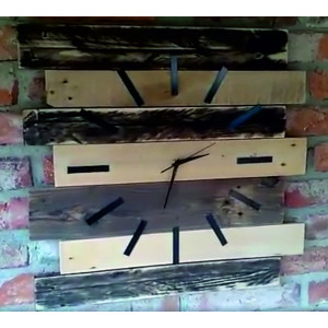 Ceas de perete din lemn, ceas din lemn ca un cadou, Ceas - Handmade living, bijuterii, 2