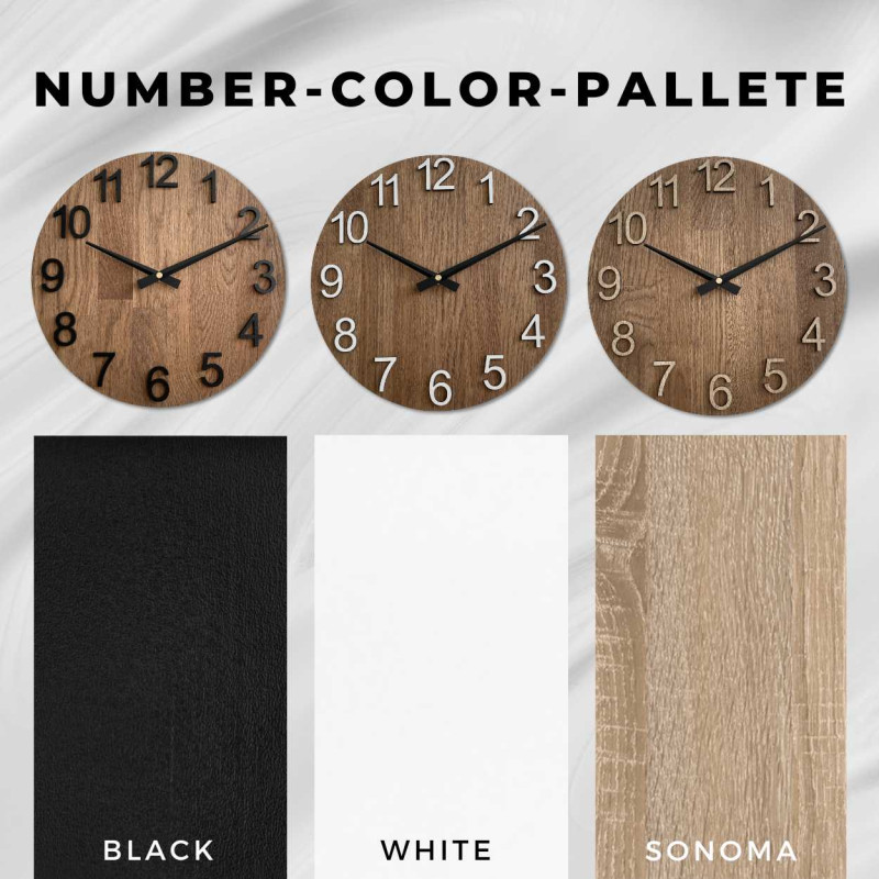 Ceas elegant din lemn pentru sufragerie