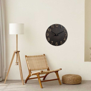 Ceas minimalist din lemn cu ace metalice 2