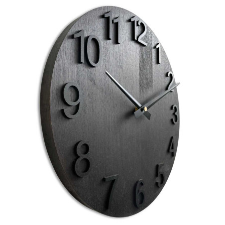 Ceas rotund din lemn cu un design minimalist simplu