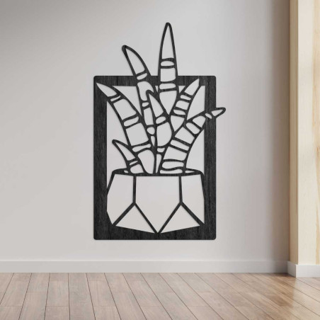 Ceas de perete modern din lemn, cu un design minimalist și simplu.