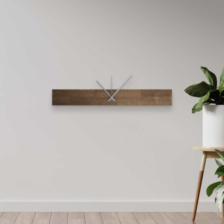 Ceas modern din lemn masiv cu design minimalist