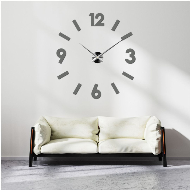 Ceas de perete adeziv DIY din plexiglas, decor modern pentru sufragerie și birou