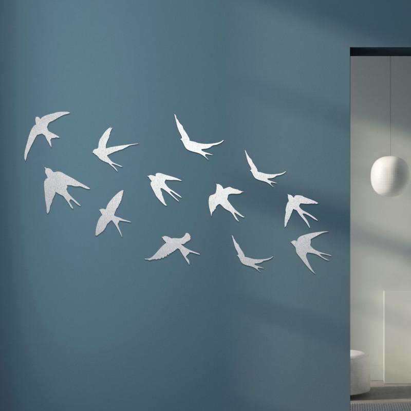 Decorațiuni murale din lemn cu păsări...