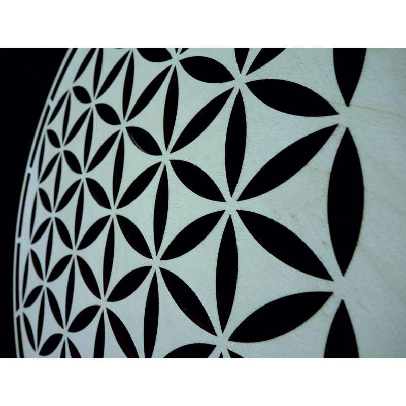 Mandala din lemn, decorațiune de perete - HAAMONY