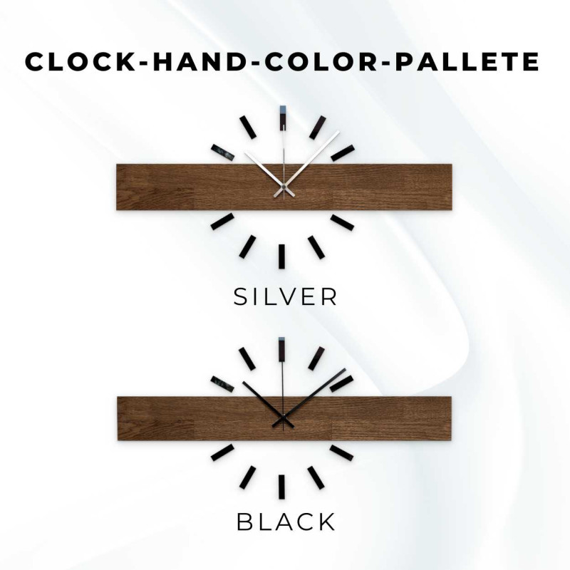 Ceas mare din lemn, cu un design modern, pentru utilizare zilnică.