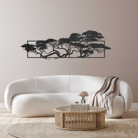 Ceas de bucătărie elegant din lemn, cu o notă modernă.