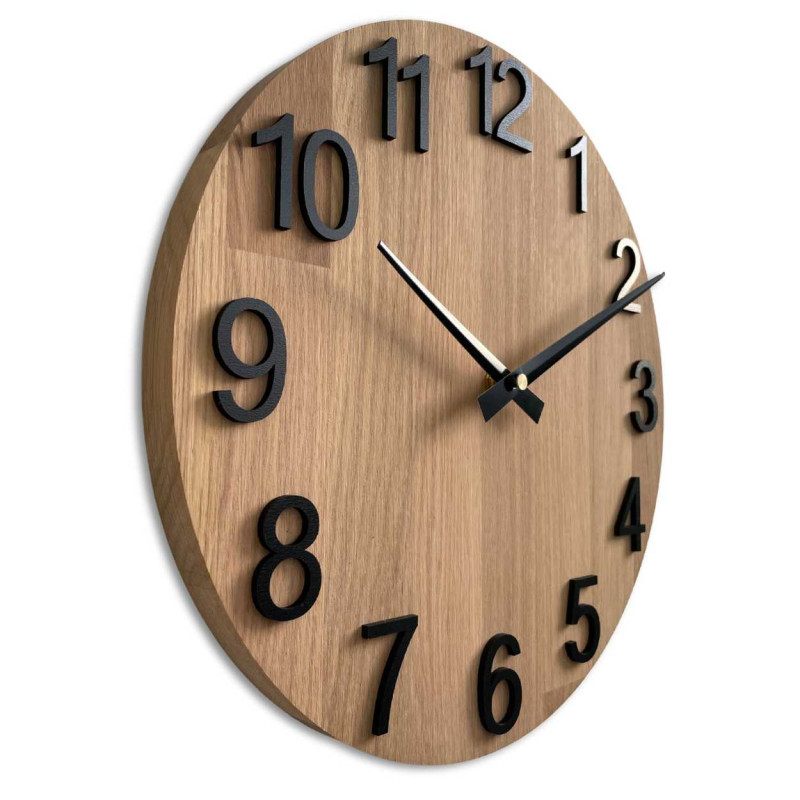Ceas de perete minimalist din lemn de calitate