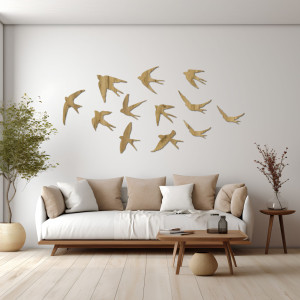 copy of Decorațiuni din lemn cu păsări zburătoare - FLOCK