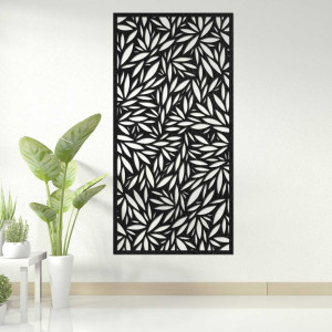 O vedere de aproape a unei picturi de design cu motiv de frunze 2