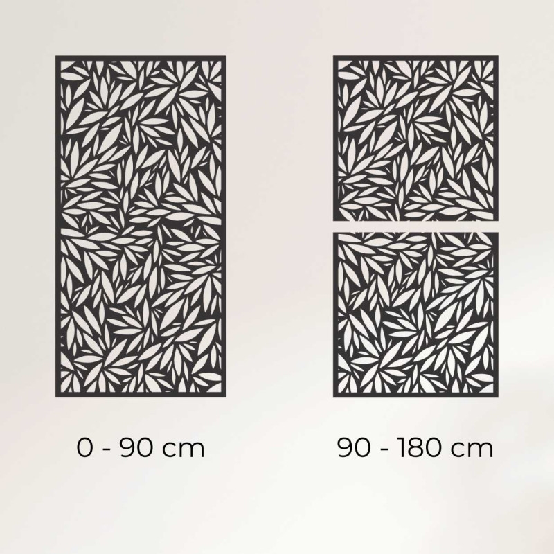 Panou de perete din lemn cu motiv vegetal - DOROZ