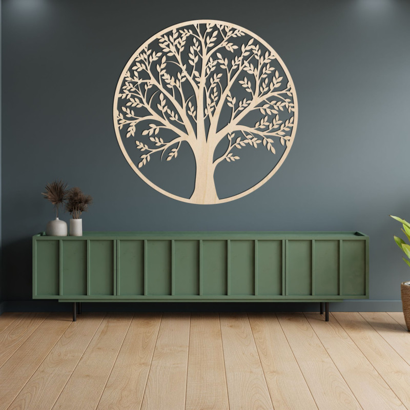 Decorațiune unică din lemn, pomul vieții - FORTIS